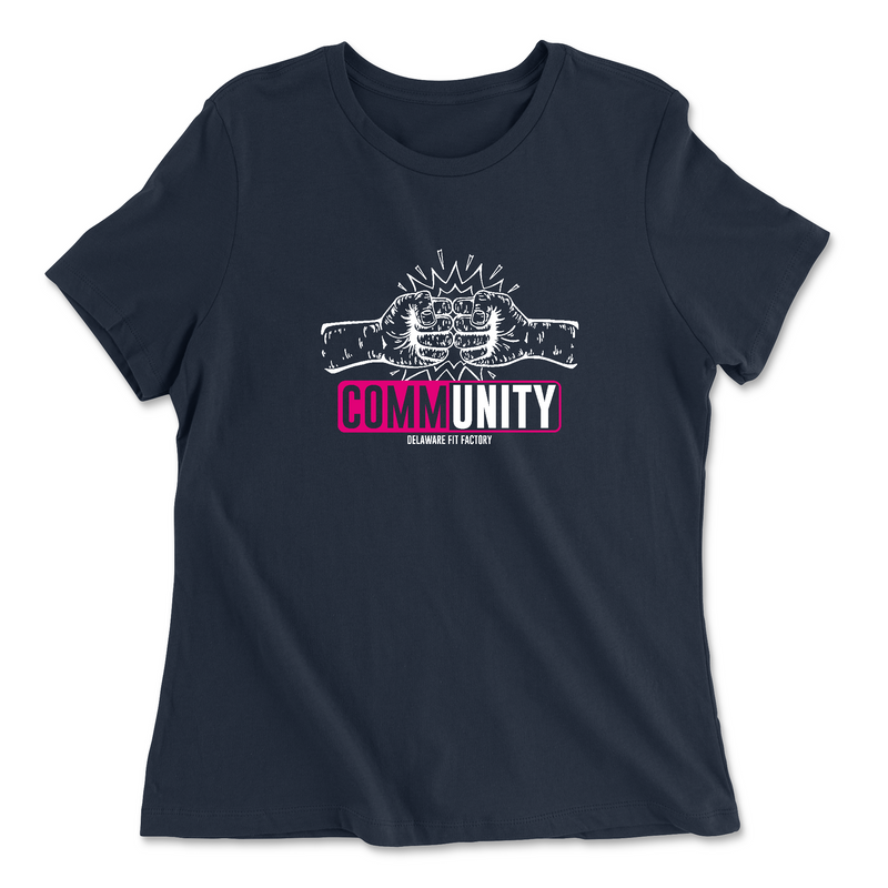 Womens 2X-Large NAVY Relaxed Jersey T-Shirt