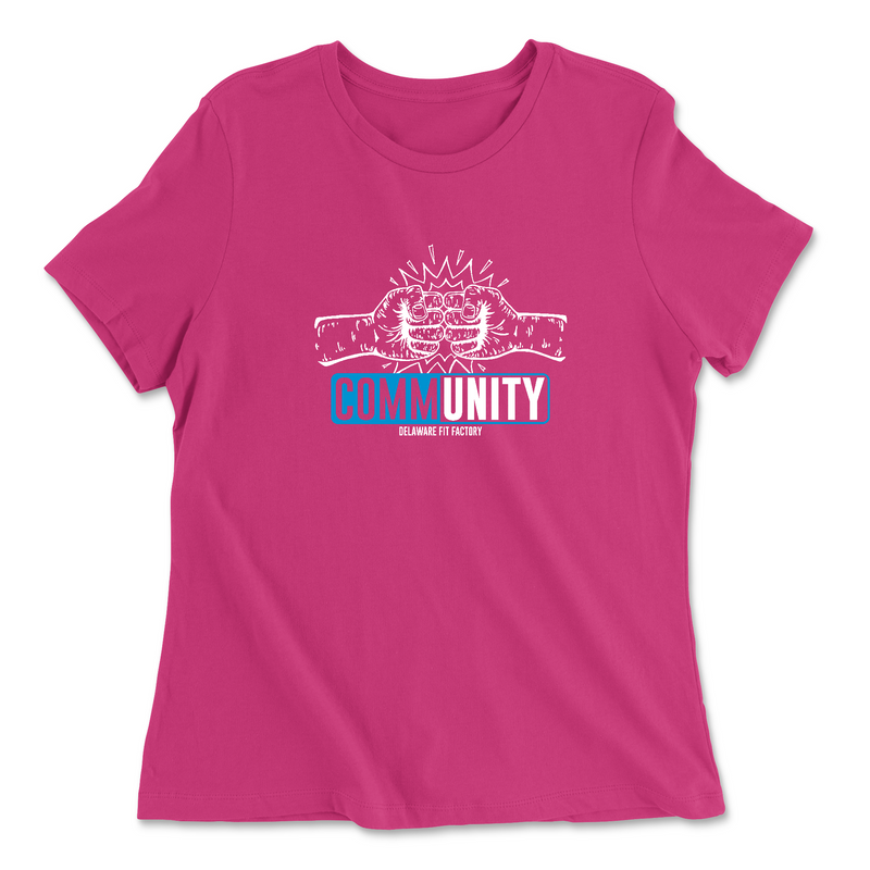 Womens 2X-Large BERRY Relaxed Jersey T-Shirt