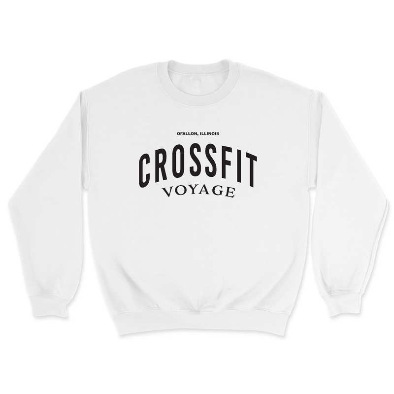 Mens 2X-Large WHITE Midweight Sweatshirt