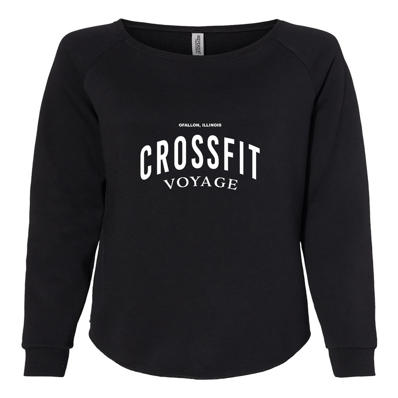 Womens 2X-Large BLACK CrewNeck