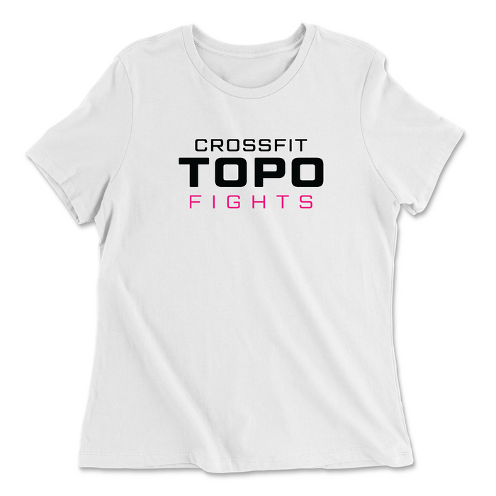 CrossFit Topo Breast Cancer Awareness Womens - Relaxed Jersey T-Shirt