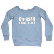Womens 2X-Large MISTY_BLUE CrewNeck