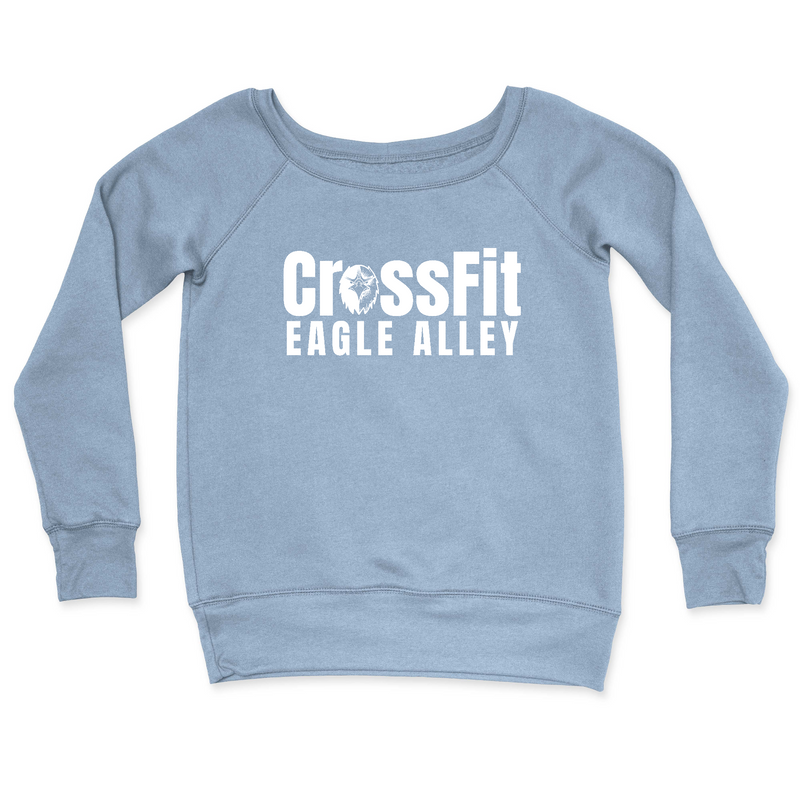 Womens 2X-Large MISTY_BLUE CrewNeck