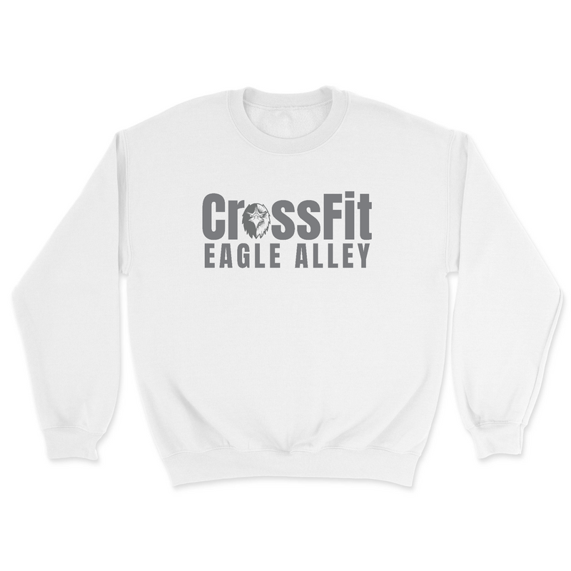 Mens 2X-Large WHITE Midweight Sweatshirt