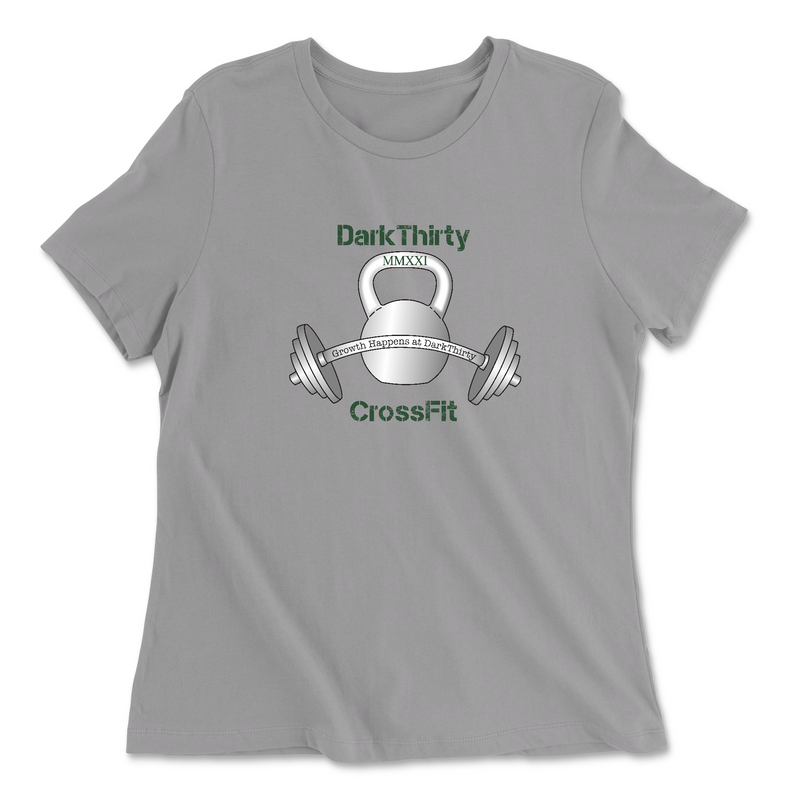 Womens 2X-Large SOLID_ATHLETIC_GREY Relaxed Jersey T-Shirt