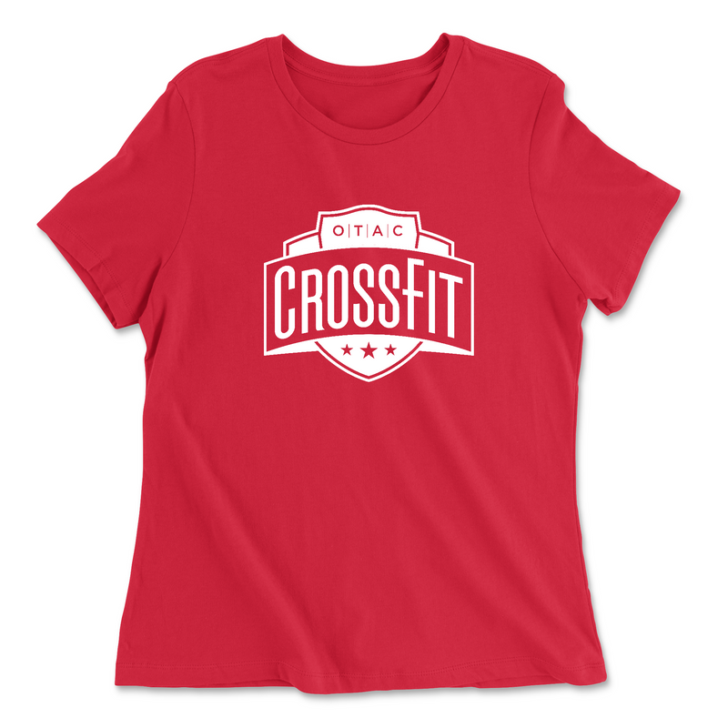 Womens 2X-Large RED Relaxed Jersey T-Shirt