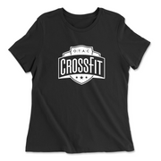 Womens 2X-Large BLACK Relaxed Jersey T-Shirt
