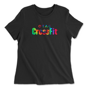 Womens 2X-Large BLACK Relaxed Jersey T-Shirt