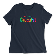 Womens 2X-Large NAVY Relaxed Jersey T-Shirt