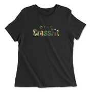Womens 2X-Large BLACK Relaxed Jersey T-Shirt