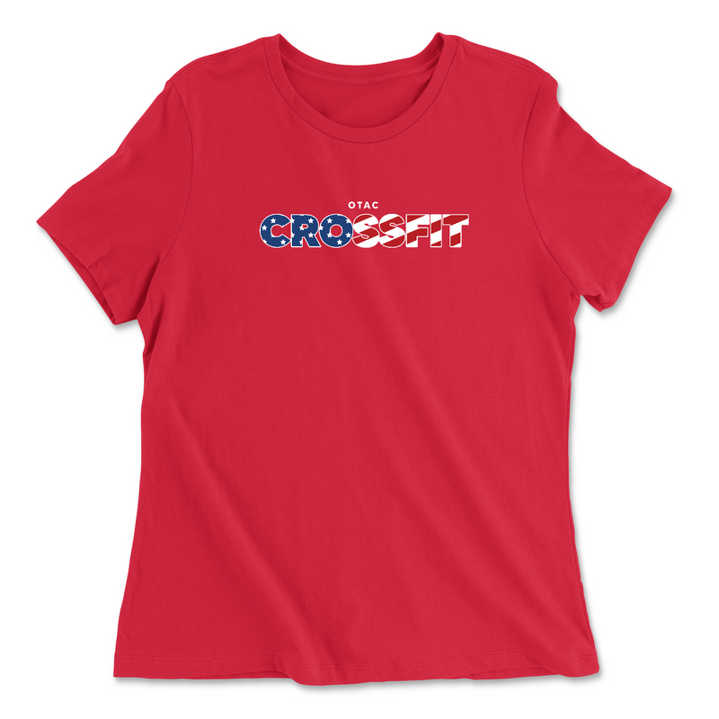 Womens 2X-Large RED Relaxed Jersey T-Shirt