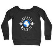 Womens 2X-Large BLACK CrewNeck