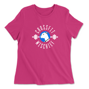 Womens 2X-Large BERRY Relaxed Jersey T-Shirt
