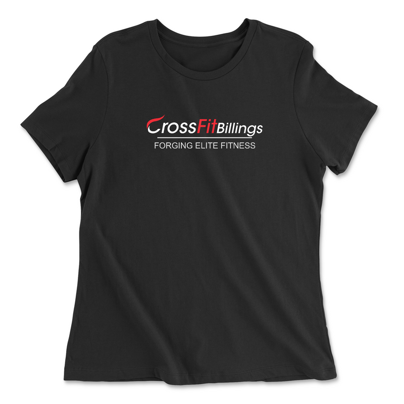 CrossFit Billings Tagline White Womens - Relaxed Jersey T-Shirt