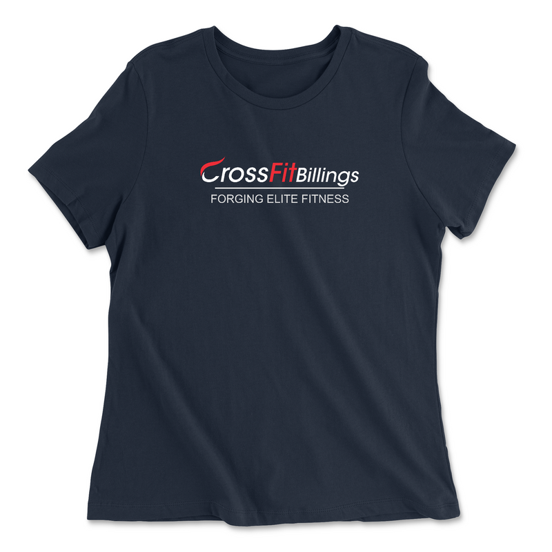 CrossFit Billings Tagline White Womens - Relaxed Jersey T-Shirt
