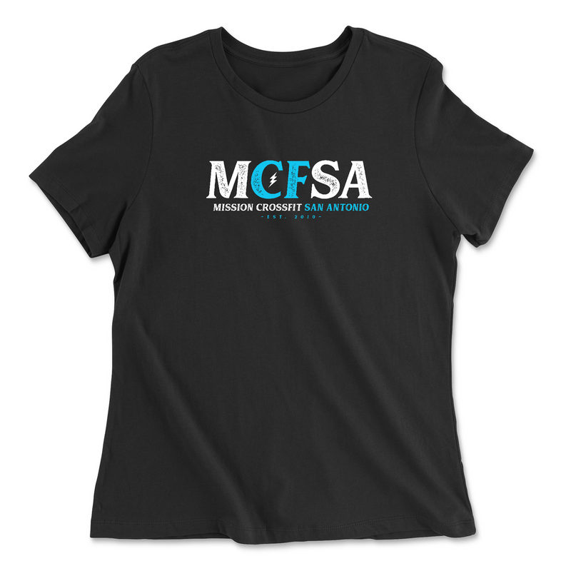 Womens 2X-Large BLACK Relaxed Jersey T-Shirt
