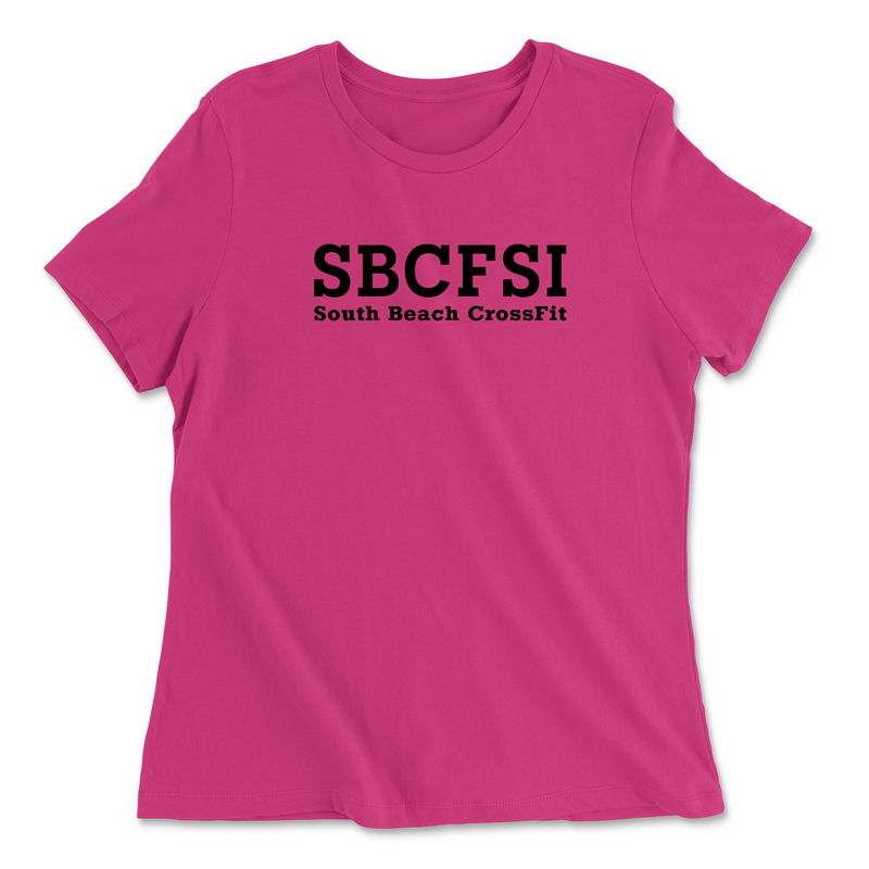 South Beach CrossFit SI SBCFSI Womens - Relaxed Jersey T-Shirt