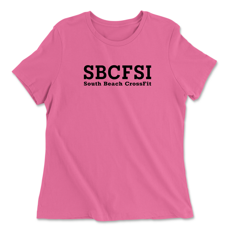 South Beach CrossFit SI SBCFSI Womens - Relaxed Jersey T-Shirt
