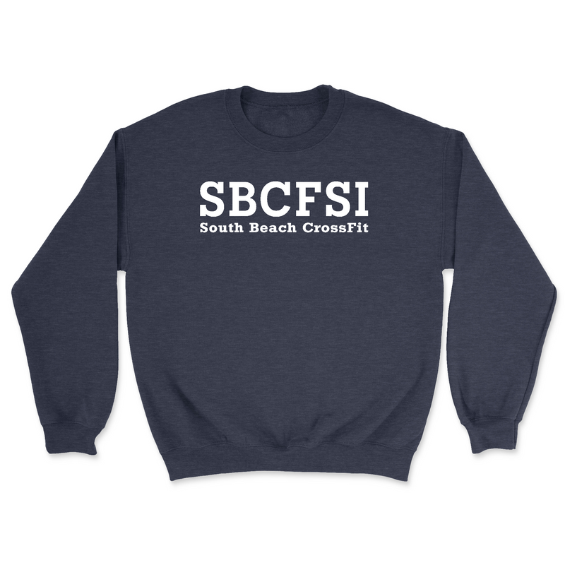 South Beach CrossFit SI SBCFSI (White) Mens - Midweight Sweatshirt