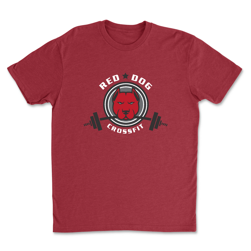 Red Dog CrossFit Standard (White) Mens - T-Shirt