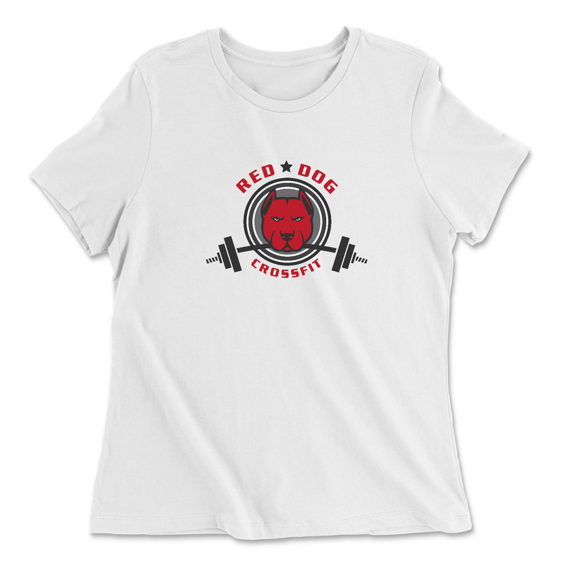 Red Dog CrossFit Standard (Black) Womens - Relaxed Jersey T-Shirt