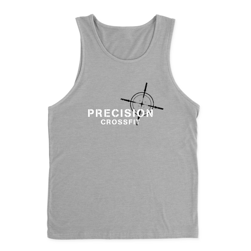 Precision CrossFit White Mens - Tank Top