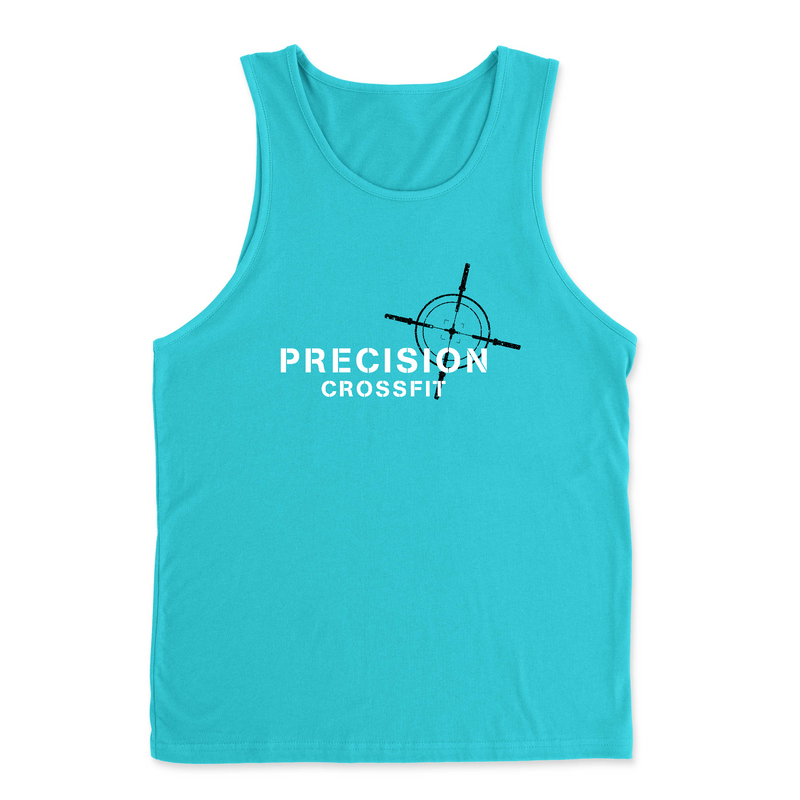 Precision CrossFit White Mens - Tank Top