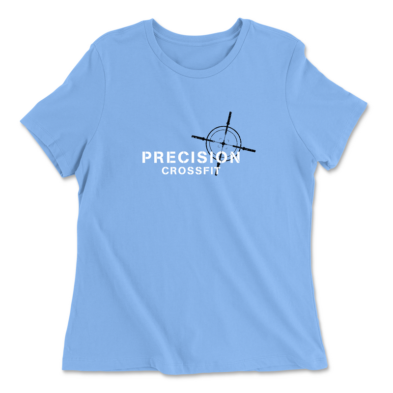 Precision CrossFit White Womens - Relaxed Jersey T-Shirt