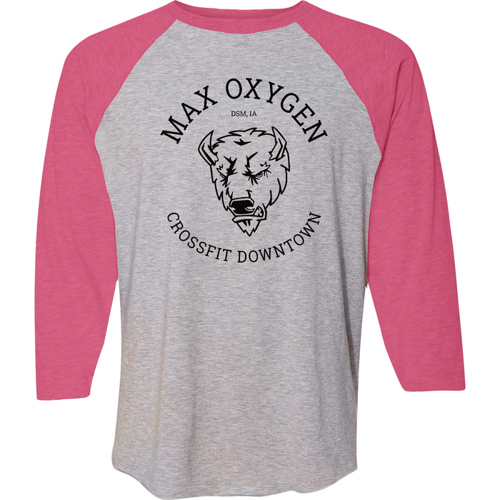 Max Oxygen CrossFit Buffalo Black Mens - 3/4 Sleeve