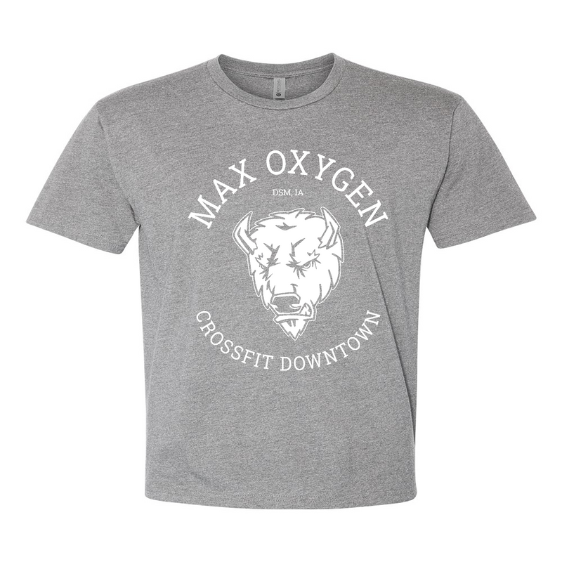 Max Oxygen CrossFit Buffalo White Mens - T-Shirt