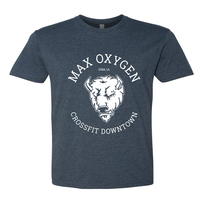 Max Oxygen CrossFit Buffalo White Mens - T-Shirt