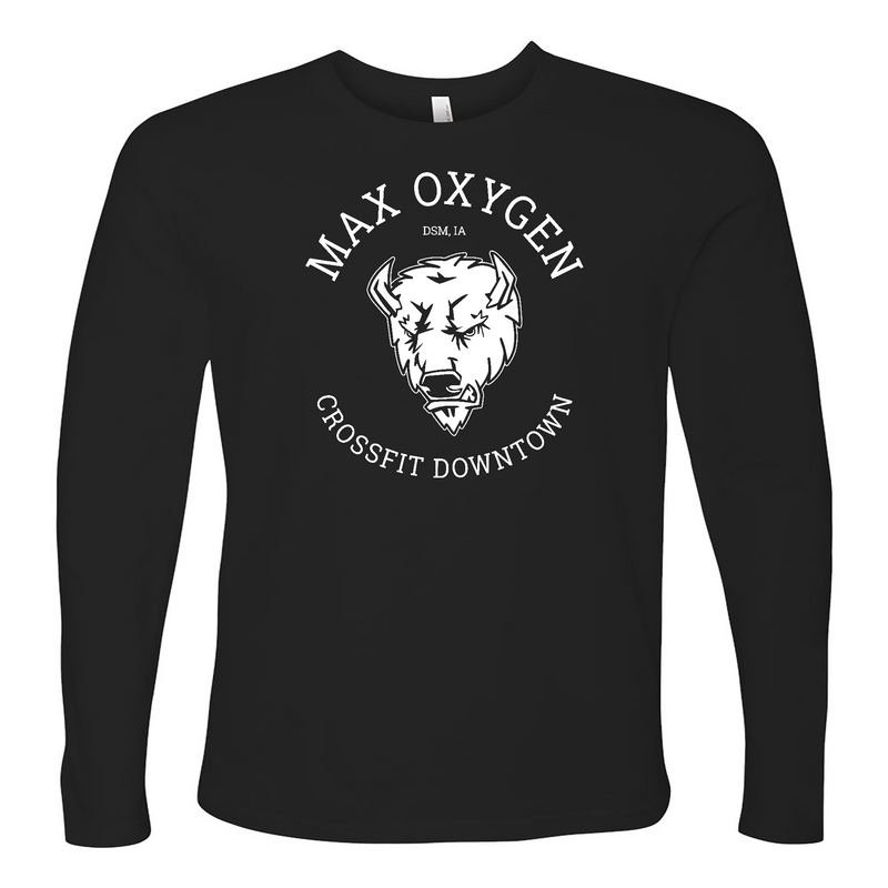 Max Oxygen CrossFit Buffalo White Mens - Long Sleeve
