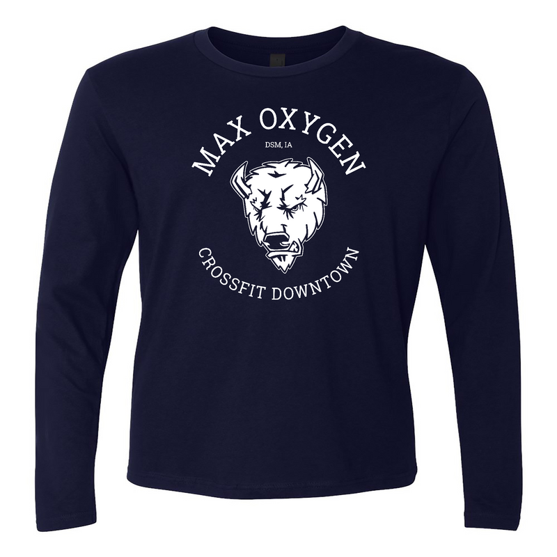 Max Oxygen CrossFit Buffalo White Mens - Long Sleeve