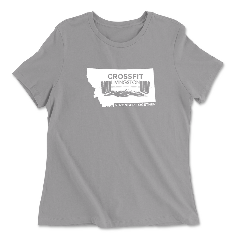 Womens 2X-Large SOLID_ATHLETIC_GREY Relaxed Jersey T-Shirt