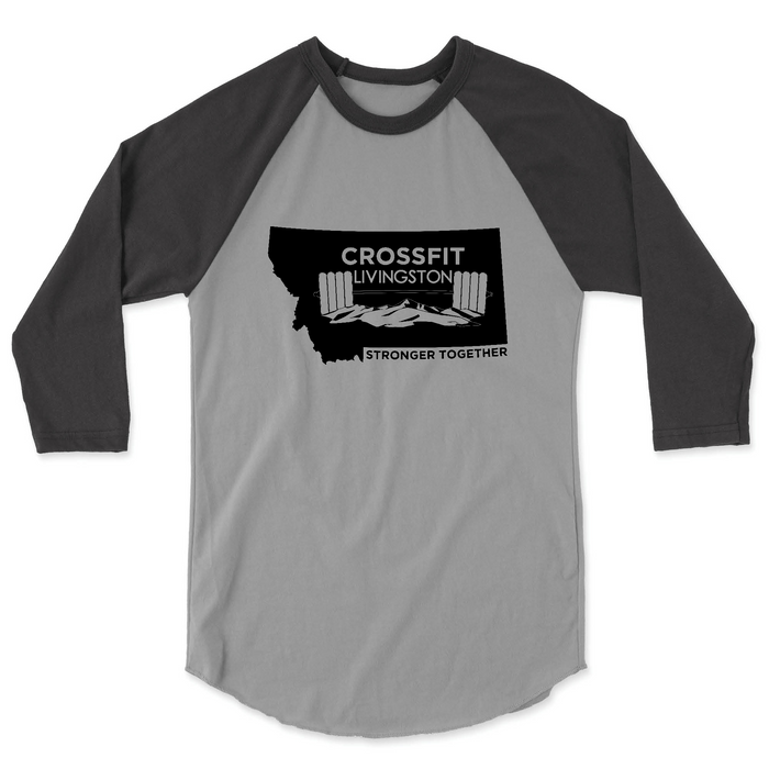 Mens 2X-Large VINTAGEHEATHER_VINTAGE_SMOKE 3/4 Sleeve