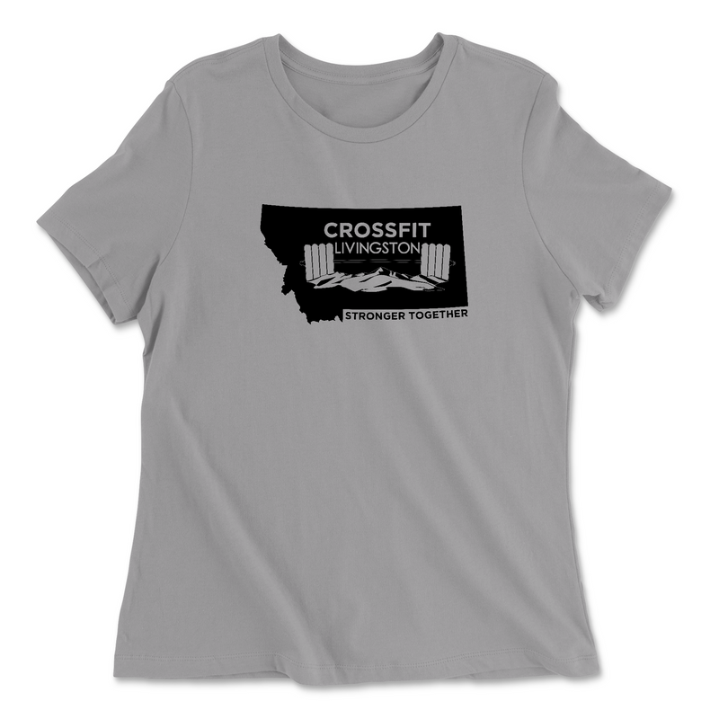 Womens 2X-Large SOLID_ATHLETIC_GREY Relaxed Jersey T-Shirt