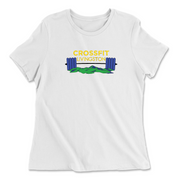 Womens 2X-Large WHITE Relaxed Jersey T-Shirt