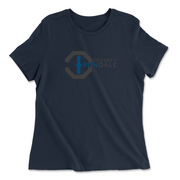 Womens 2X-Large NAVY Relaxed Jersey T-Shirt