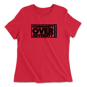 Womens 2X-Large RED Relaxed Jersey T-Shirt