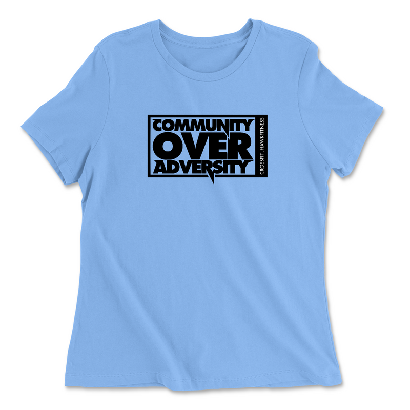 Womens 2X-Large CAROLINA_BLUE Relaxed Jersey T-Shirt