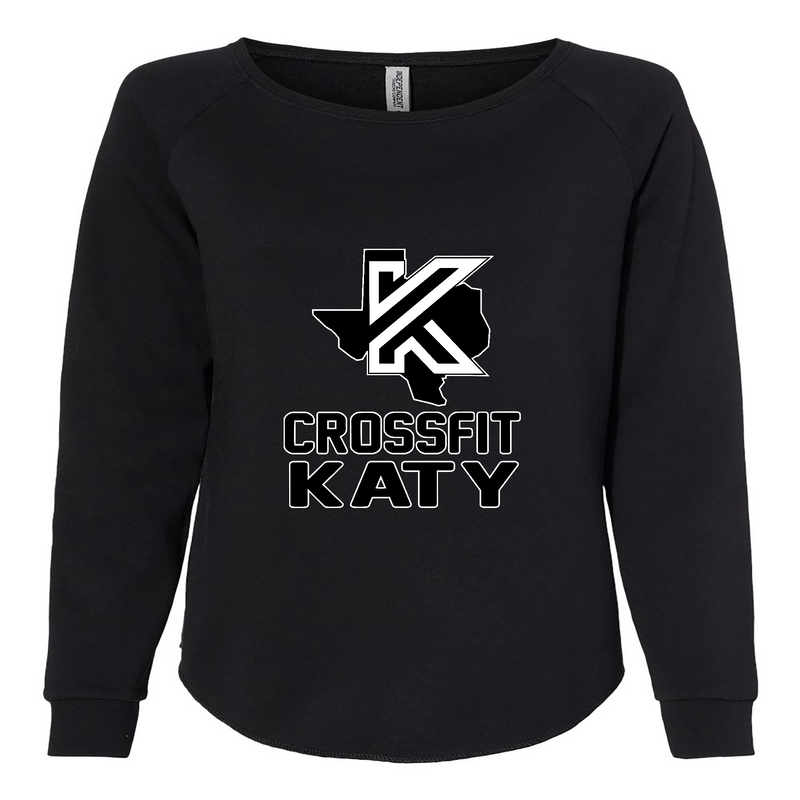 Womens 2X-Large BLACK CrewNeck