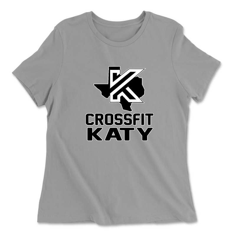 Womens 2X-Large SOLID_ATHLETIC_GREY Relaxed Jersey T-Shirt