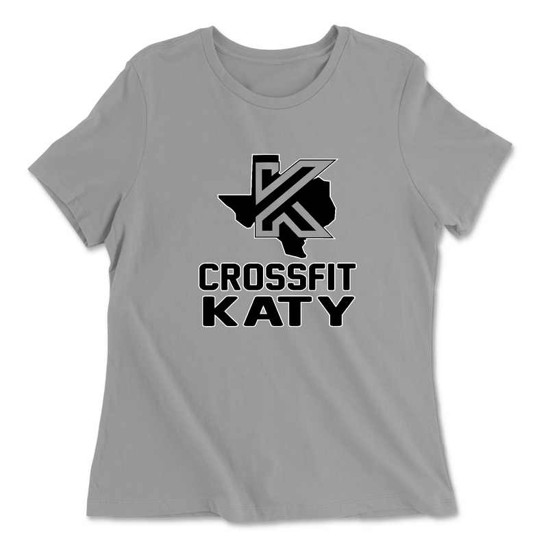 Womens 2X-Large SOLID_ATHLETIC_GREY Relaxed Jersey T-Shirt
