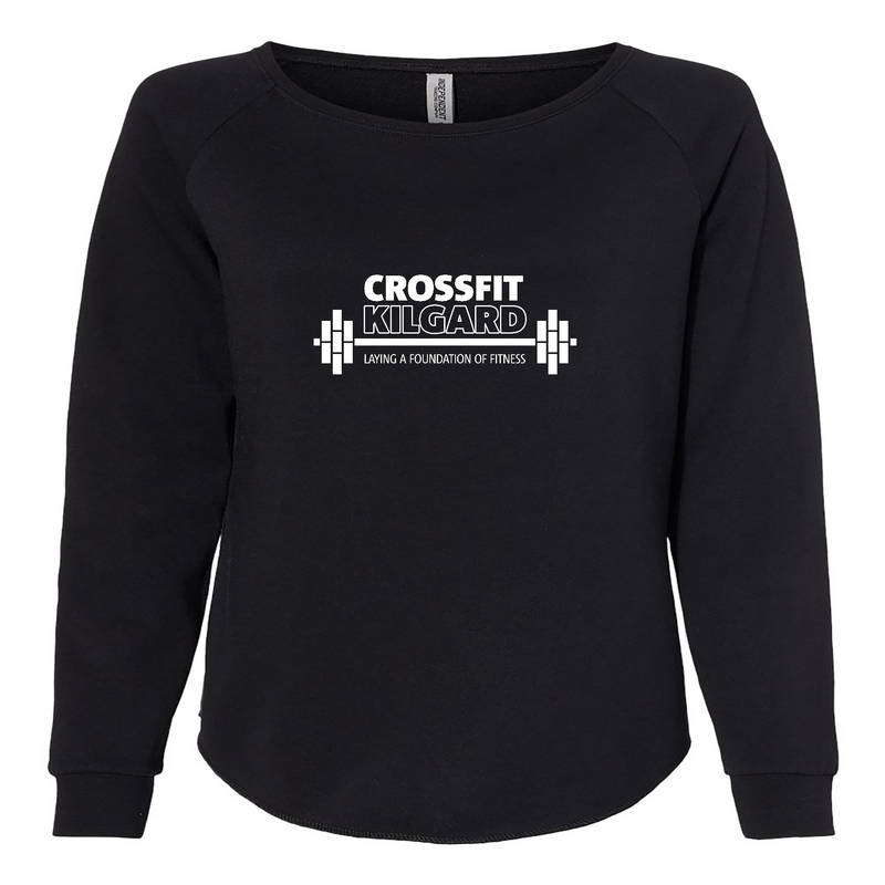 Womens 2X-Large BLACK CrewNeck