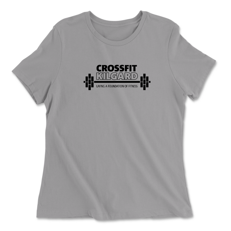 Womens 2X-Large SOLID_ATHLETIC_GREY Relaxed Jersey T-Shirt