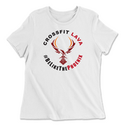 Womens 2X-Large WHITE Relaxed Jersey T-Shirt