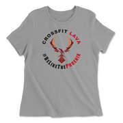 Womens 2X-Large SOLID_ATHLETIC_GREY Relaxed Jersey T-Shirt