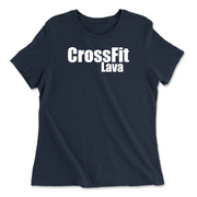 Womens 2X-Large NAVY Relaxed Jersey T-Shirt