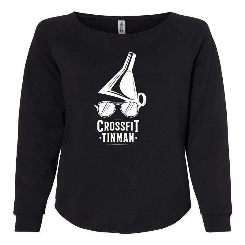 Womens 2X-Large BLACK CrewNeck