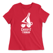 Womens 2X-Large RED Relaxed Jersey T-Shirt